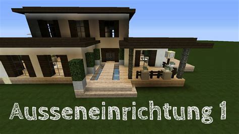 Minecraft modernes haus einrichten tutorial 1/2 haus 121 ich möchte euch gerne mein modernes minecraft haus zeigen. Minecraft Luxus Haus einrichten AUSSEN - Part 1 | Jannis ...