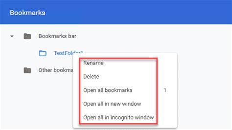Export And Import A Single Bookmarks Folder From Chrome