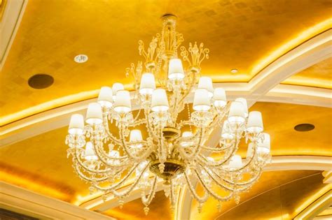 Free Photo Beautiful Luxury Chandelier Decoration Interior