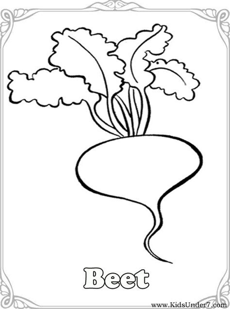 The first vegetable that you can explain to your kid is broccoli. Kids Under 7: Vegetables Coloring Pages | Vegetable ...