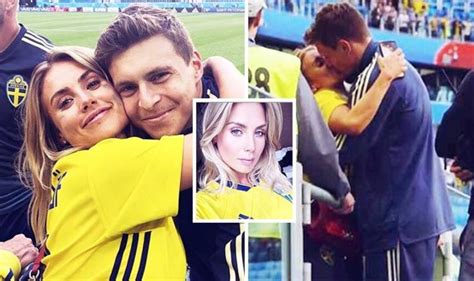 Victor Lindelöf And Wife Maja Nilsso Kiss At Sweden Match Celebrity