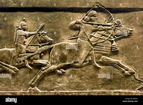 The Royal Lion Hunt Of King Assurbanipal From The North Palace Of
