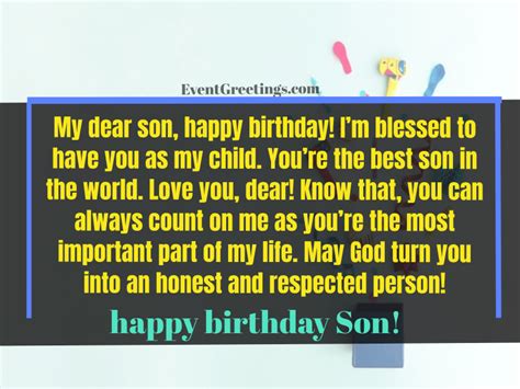 Happy birthday son, may your day be filled with laughter and may you make some amazing new memories. 30 Best Happy Birthday Son From Mom Quotes With ...