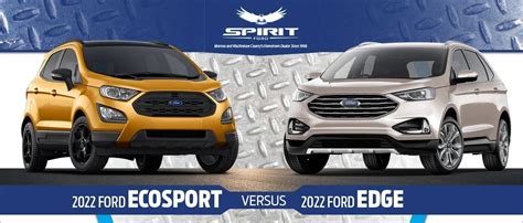 2022 Ford Ecosport Vs Edge Cargo Interior And Performance