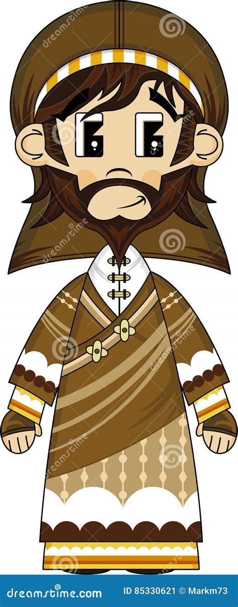 Joseph Biblical Cartoon Character Stock Vector Illustration Of