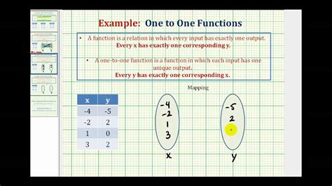Linear equations are of the form y = mx + b, where m and b are constants. Determine if a Relation Given as a Table is a One-to-One ...