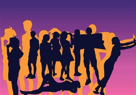 Friends Silhouettes Vectors Vector Free Download