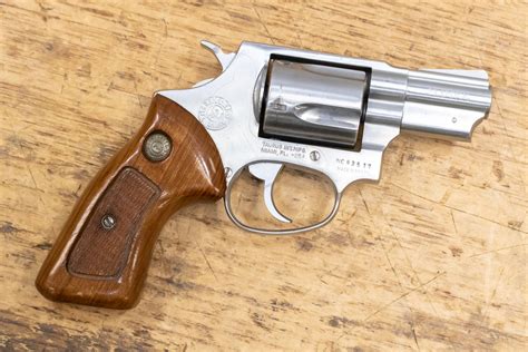 Taurus 85 38 Special Stainless Used Trade In Revolver With Wood Grips