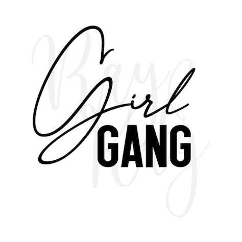 Girl Gang Svg Cut File Instant Download Etsy Canada