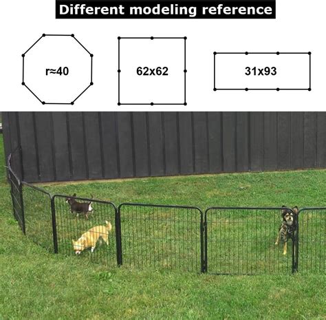 Buy Dog Playpen 8 Panels 40 Inches Dog Pen Extra Large Indoor Outdoor