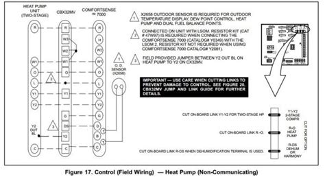 #1 replace the thermostat wire for wire: Lennox AHU/Heat Pump, Honeywell T-stat wiring ...