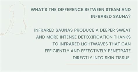 Whats The Difference Between Steam And Infrared Sauna