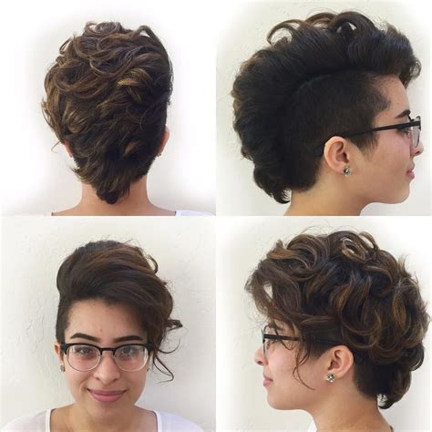 2021 Popular Short And Curly Faux Mohawk Hairstyles