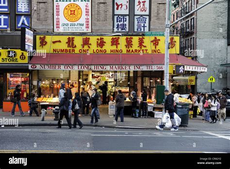 Chinese Supermarket In Chinatown Manhattan New York City New York