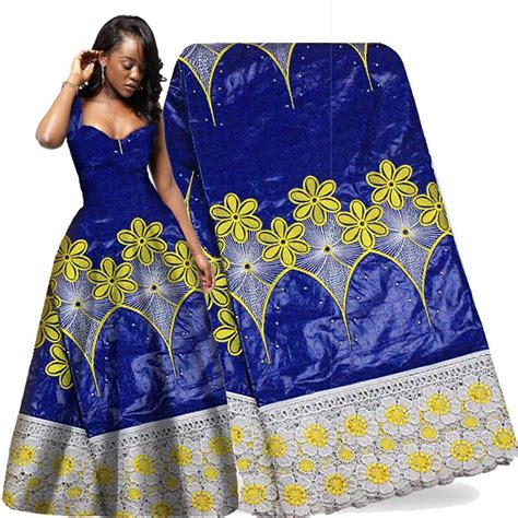 Buy African Bazin Riche Fabric African Embroidery