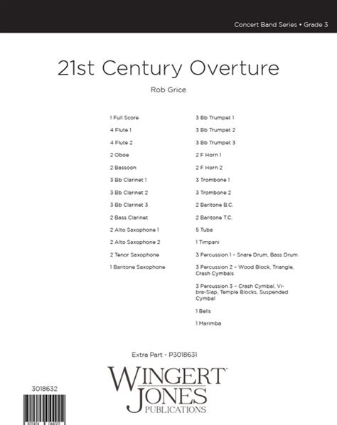 21st Century Overture Wingert Jones Publications