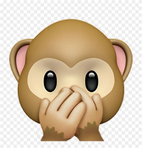 Monkey Sticker Speak No Evil Monkey Emoji Hd Png Download Monkey