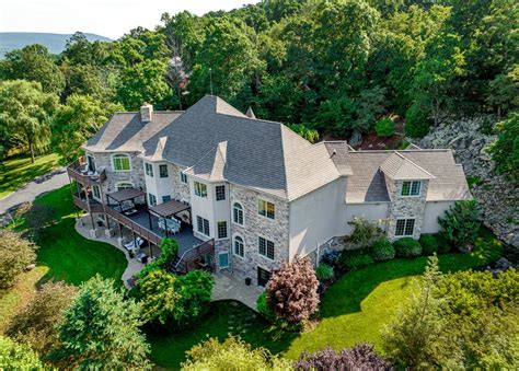 Hilltop Mansion With 30 Mile Views Basketball Court And Game Room For