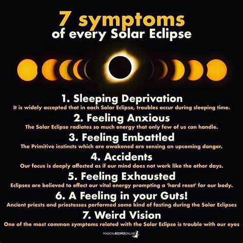 The Seven Symptoms Of Every Solar Eclipse Magical Recipes Online