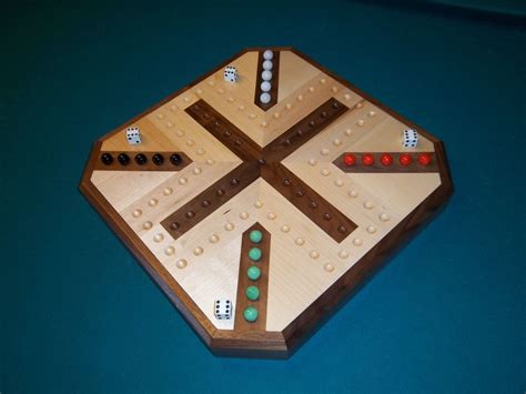 Inlaid Wooden Maple and Walnut Aggravation Board | Etsy | Wooden board games, Wooden, Wooden games