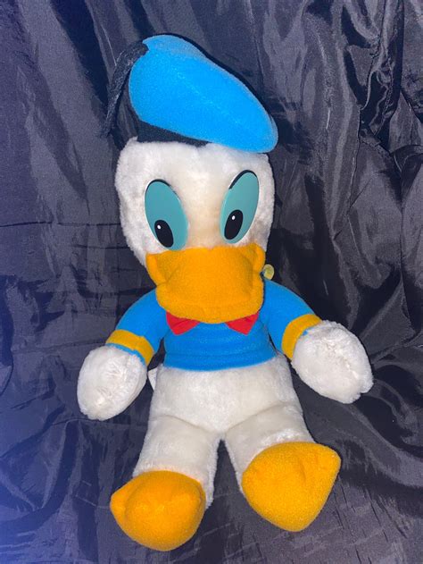 Vintage Donald Duck Plush Stuffed Animal Walt Disney Etsy