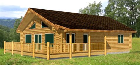 Eagle Creek Log Cabin Ranch Style All On One Floor Living Log Home