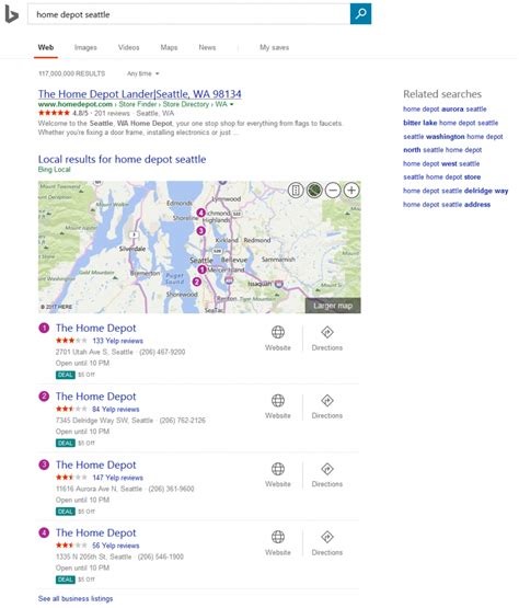 Bing Adds Deal Tag To Local Pack In Search Results