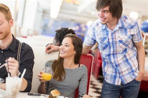 People In Diner Stock Photo Image Of Fast Friends Table 76956074