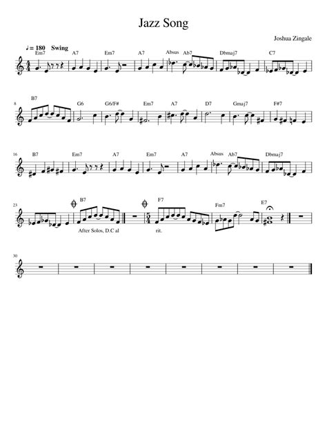 Non members are restricted to 3 files in any 24 hour period. Jazz Song Sheet music for Trumpet | Download free in PDF or MIDI | Musescore.com