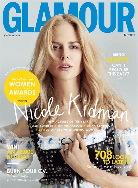 Nicole Kidman Glamour Magazine Uk July 2017 Issue Celebmafia