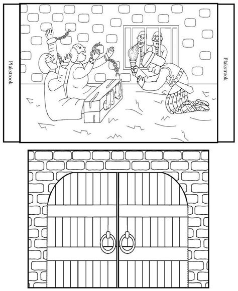 Peter In Prison Coloring Page Coloring Home