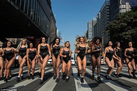 Brazils Miss Bumbum 2017 Contestants Show Off Derrieres Daily Mail