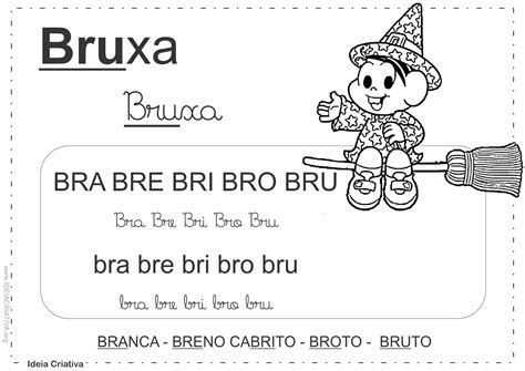 Abcd Estudar E Aprender Br Bra Bre Bri Bro Bru