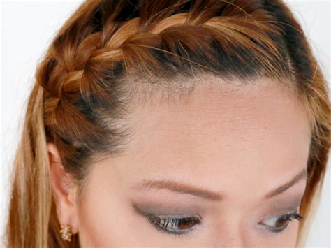 How To French Braid Your Bangs To The Side 10 Steps