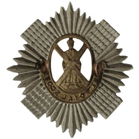 Ww1 Royal Scots Scottish Regiment Cap Badge