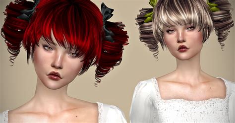 Jennisims Downloads Sims 4newsea Mitsuki Hair Retexture Sims 4