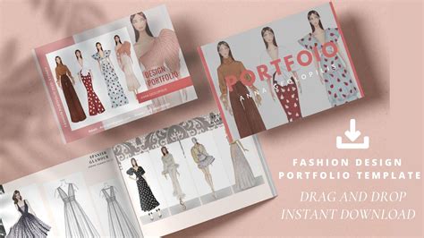 Fashion Portfolio Template Page PDF Download Off La Mode College