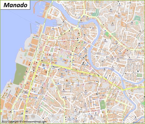Manado Map Indonesia Detailed Maps Of Manado