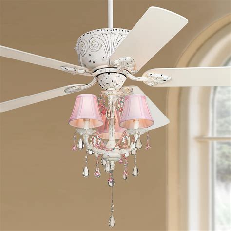 52 Casa Deville Pretty In Pink Led Ceiling Fan Ceiling Fan Light Kit