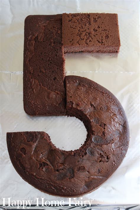 How To Make A Number 5 Cake Shape Cake Walls