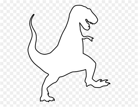 Simple T Rex Black White Tyrannosaurus Rex Clipart FlyClipart