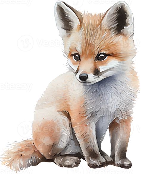 Fox Watercolor Illustration 21183256 Png