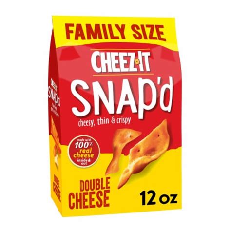 Cheez It Snapd Double Cheese Cheese Cracker Chips 1 Ct 12 Oz Fry