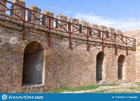 Stone Wall Of An Ancient Turkish Fortress Stock Image Image Of Coast