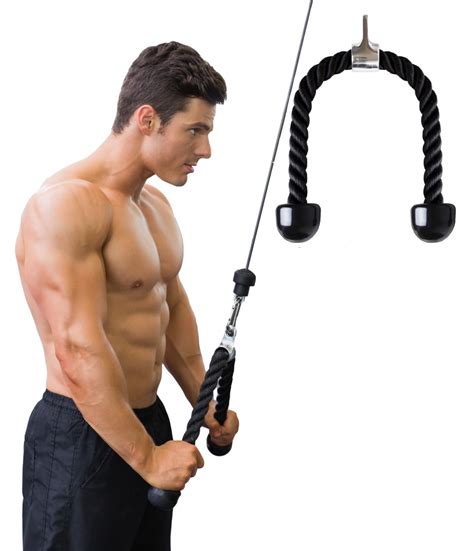 Tricep Rope Pull Down 28 Inch Press Down Push Pull Cord Triceps Rope
