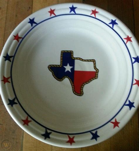 Homer Laughlin Fiestaware Texas 9 Luncheon Plate Fiesta~ Rare ~ Htf