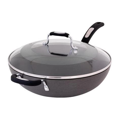 Tefal Hard Anodised Wok With Lid Cm Nz Prices Priceme