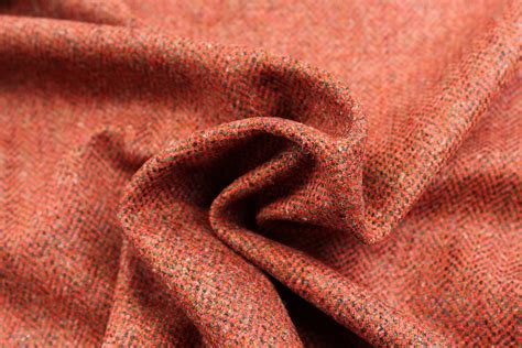 Pure New Wool Herringbone Tweed Fabric Bz72 Ebay