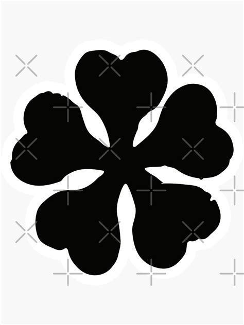 Black Clover Anime Logo Sticker For Sale By Gtoluffy Redbubble