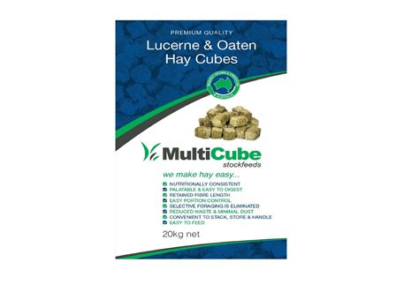 Multicube Lucerne And Oat Hay Cubes 20kg Invergordon Discount Feeds